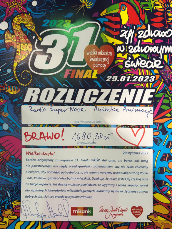 Radio SuperNova zagrało dla WOŚP w Koninie