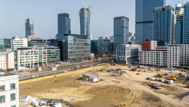 NOHO ONE w Warszawie w budowie