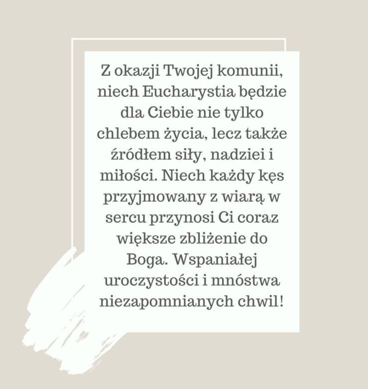 Co napisać na kartce na komunię? Oto propozycja sztucznej inteligencji