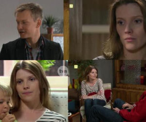 Na Wspólnej. Magda (Karolina Nolbrzak), Igor (Jakub Wesołowski), Julka (Lena Jonik)