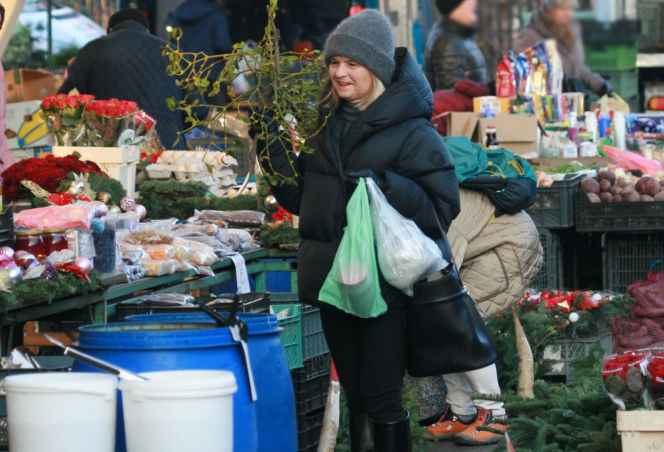 Małgorzata Tusk na przedświątecznych zakupach