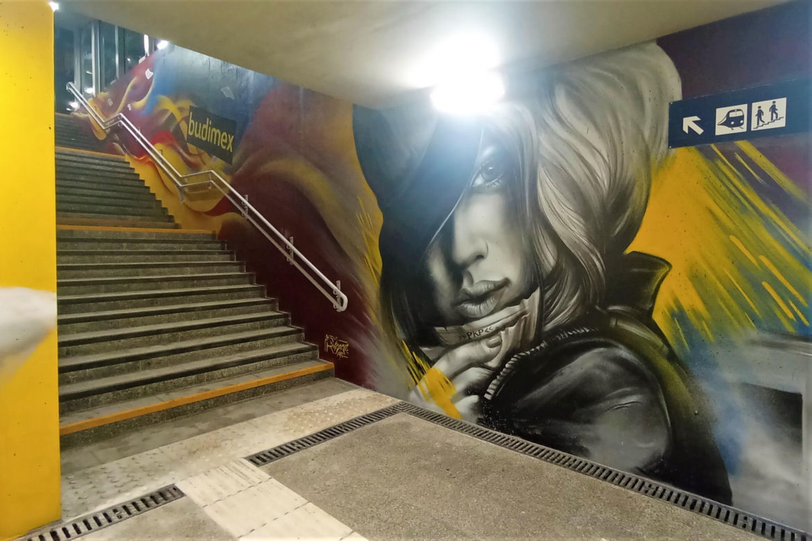 Tunel na stacji w Szczecinie Podjuchach