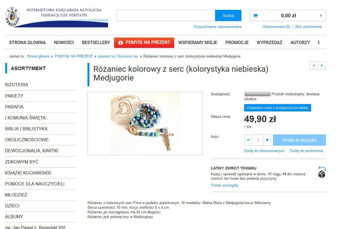 Prezenty na I Komunię od ojca Rydzyka. Ceny powalają 
