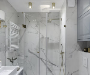 Prysznic z pomysłem – elegancja w marmurze