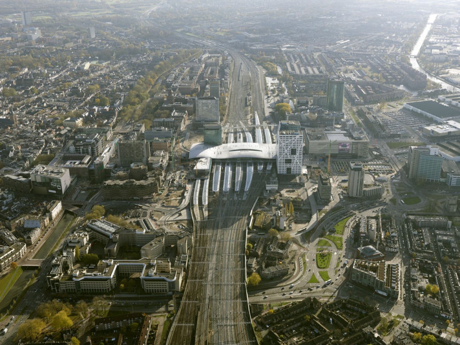 Dworzec kolejowy Utrecht Centraal w Holandii