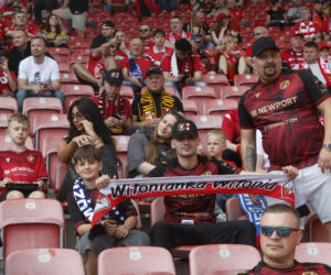 Kibice na meczu Widzew Łódź - Piast Gliwice