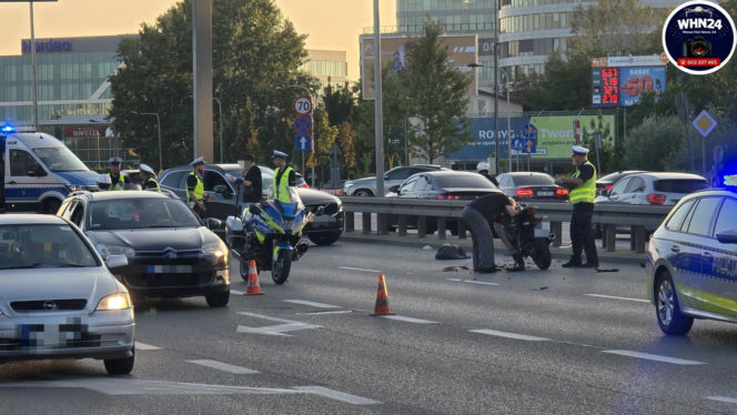 Dramat w Alejach Jerozolimskich. Nie żyje 16-letni motocyklista