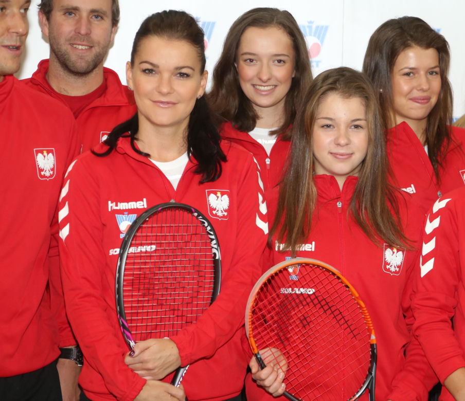 Sesja tenisowej reprezentacji Polski - Agnieszka Radwańska, Iga Świątek, Maja Chwalińska i inni