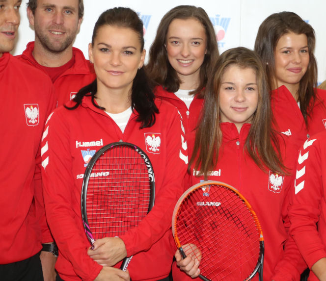 Sesja tenisowej reprezentacji Polski - Agnieszka Radwańska, Iga Świątek, Maja Chwalińska i inni
