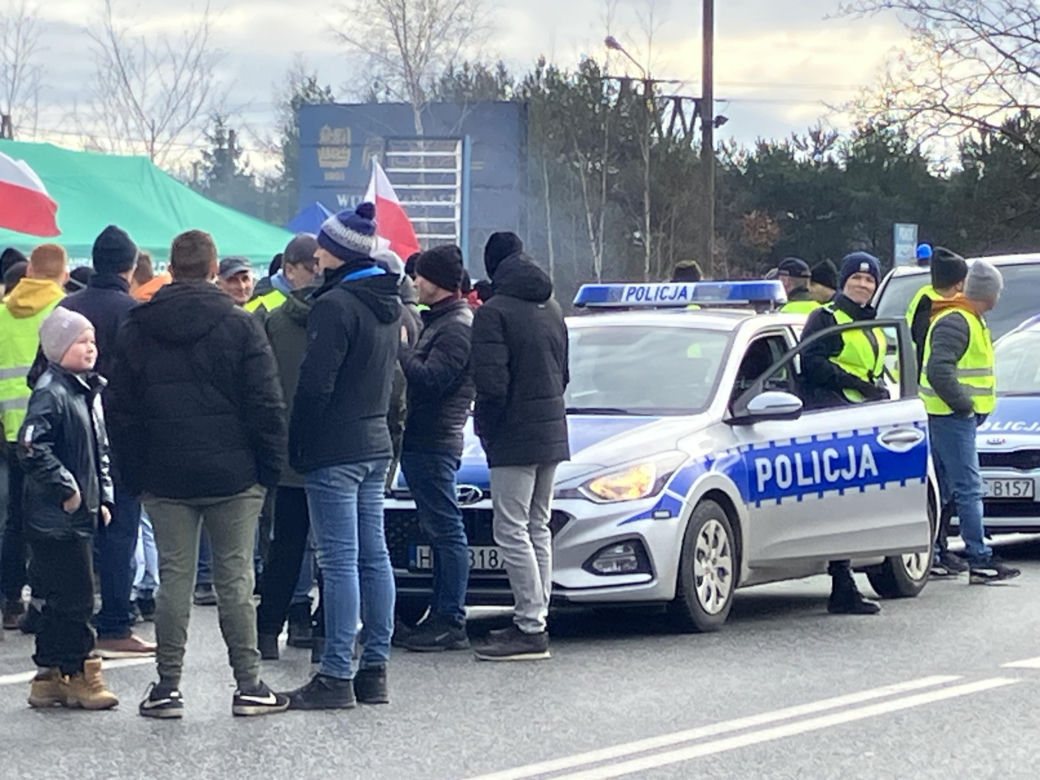 Protest rolników w Kujawsko-Pomorskiem. Zdjęcia z okolic Aleksandrowa Kujawskiego