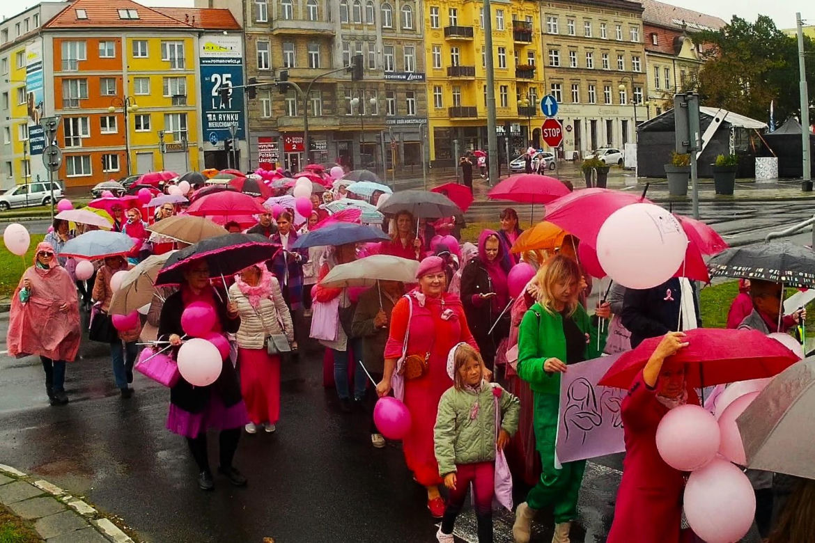 Marsz Różowej Wstążki w Szczecinie