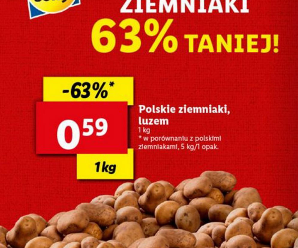 ziemniaki, luzem 0,59 zl/ 1 kg  