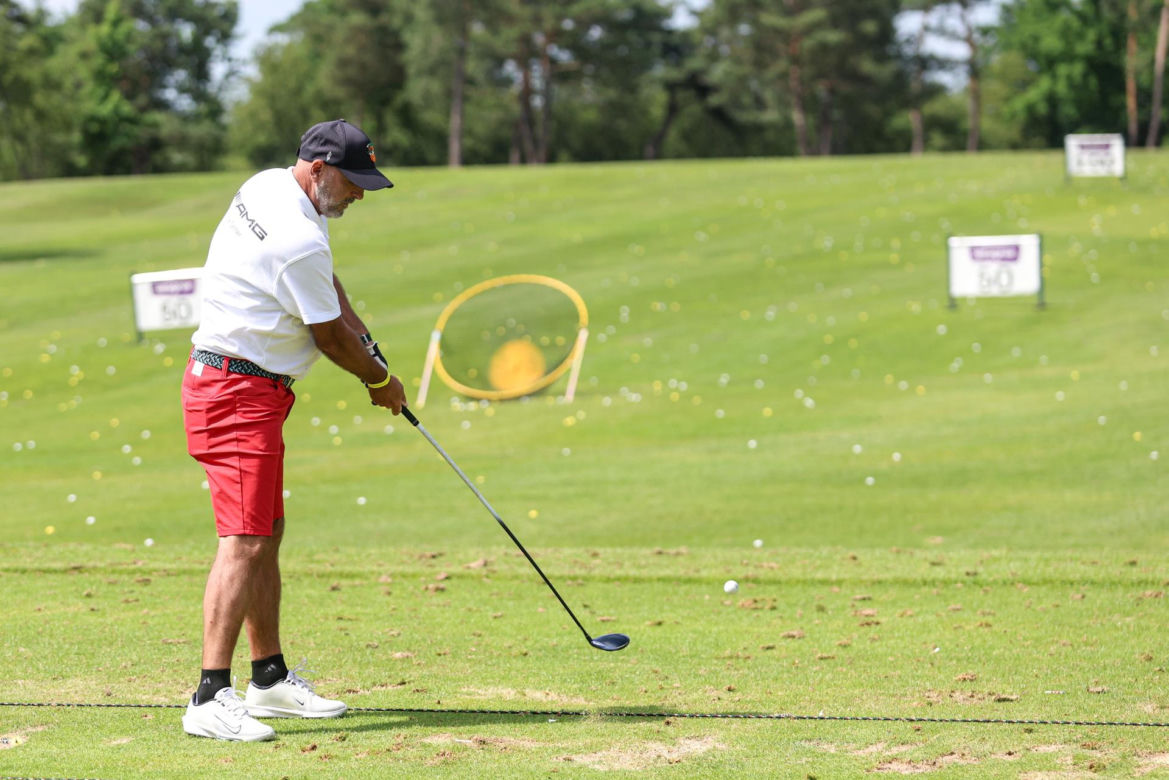 Michał Probierz na polu golfowym