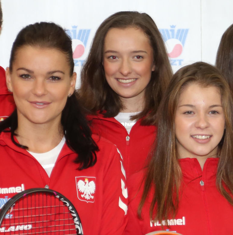 Sesja tenisowej reprezentacji Polski - Agnieszka Radwańska, Iga Świątek, Maja Chwalińska i inni