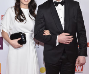 Krzyszof Diablo Włodarczyk z żoną