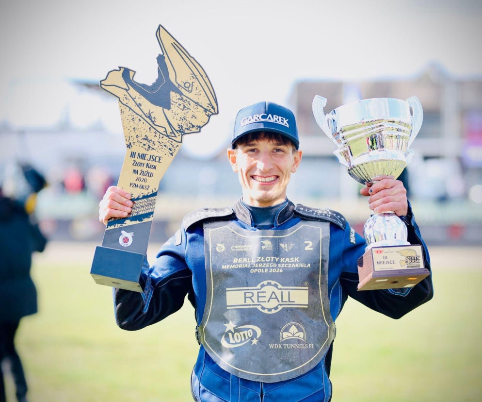 Piotr Pawlicki z Unii Leszno na podium Złotego Kasku w Opolu