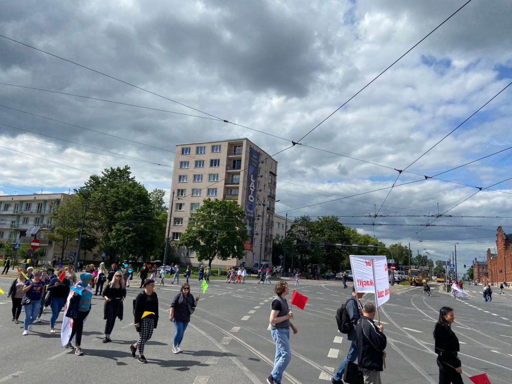 protest pracowników MOPS 14.06