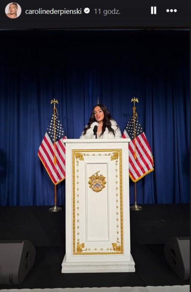Caroline Derpieński i spotkanie z Trumpem
