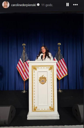 Caroline Derpieński i spotkanie z Trumpem