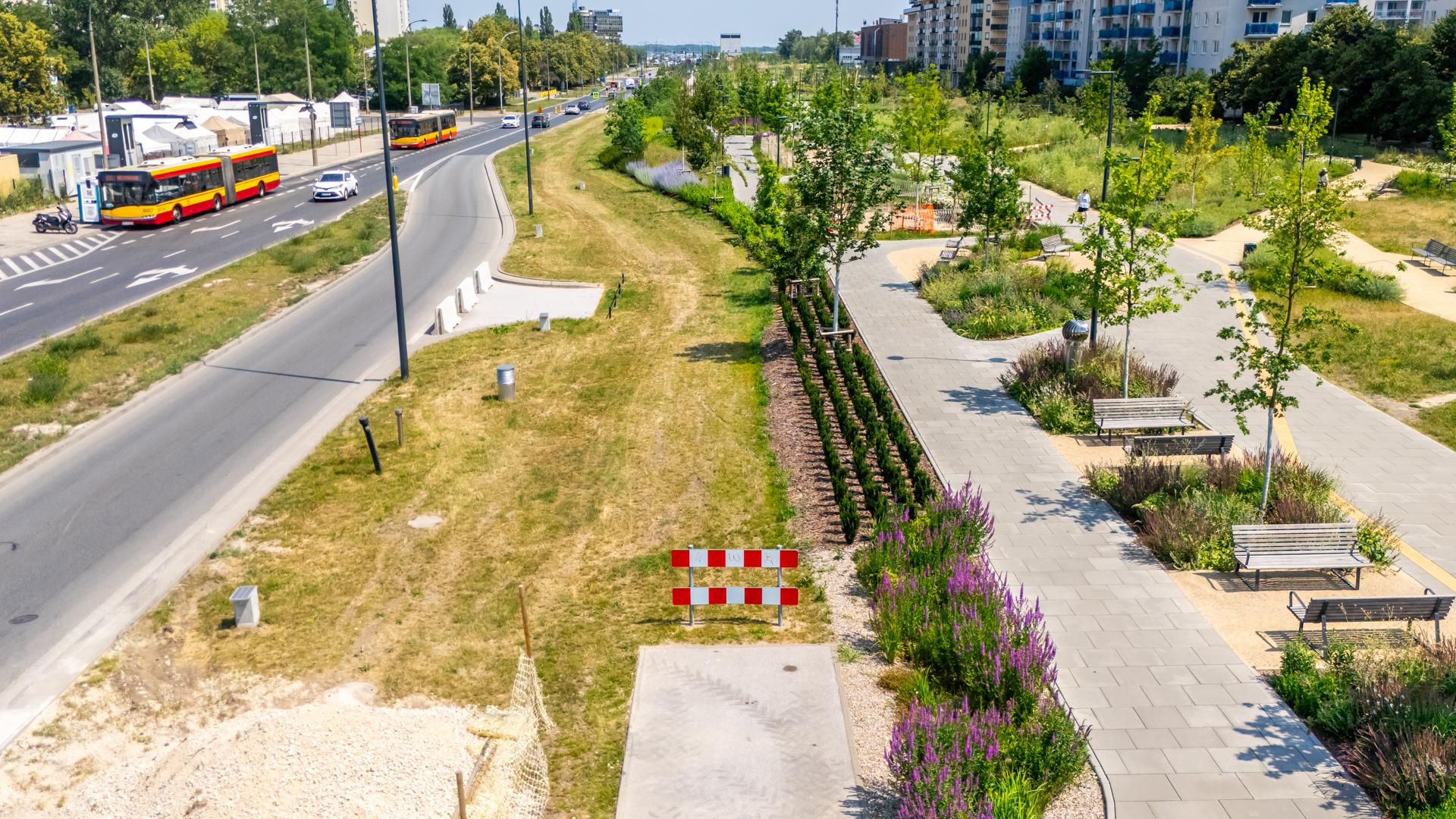Park nad Południową Obwodnicą Warszawy w Warszawie
