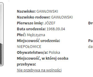 GAWŁOWSKI JÓZEF
