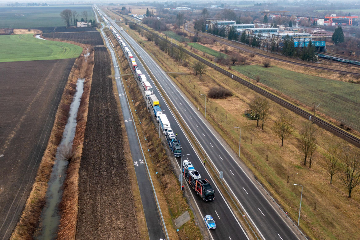 Protest rolników w Medyce 