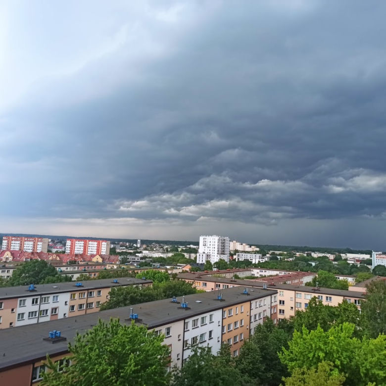 Burza w Białymstoku i woj. podlaskim [24.06.2021]
