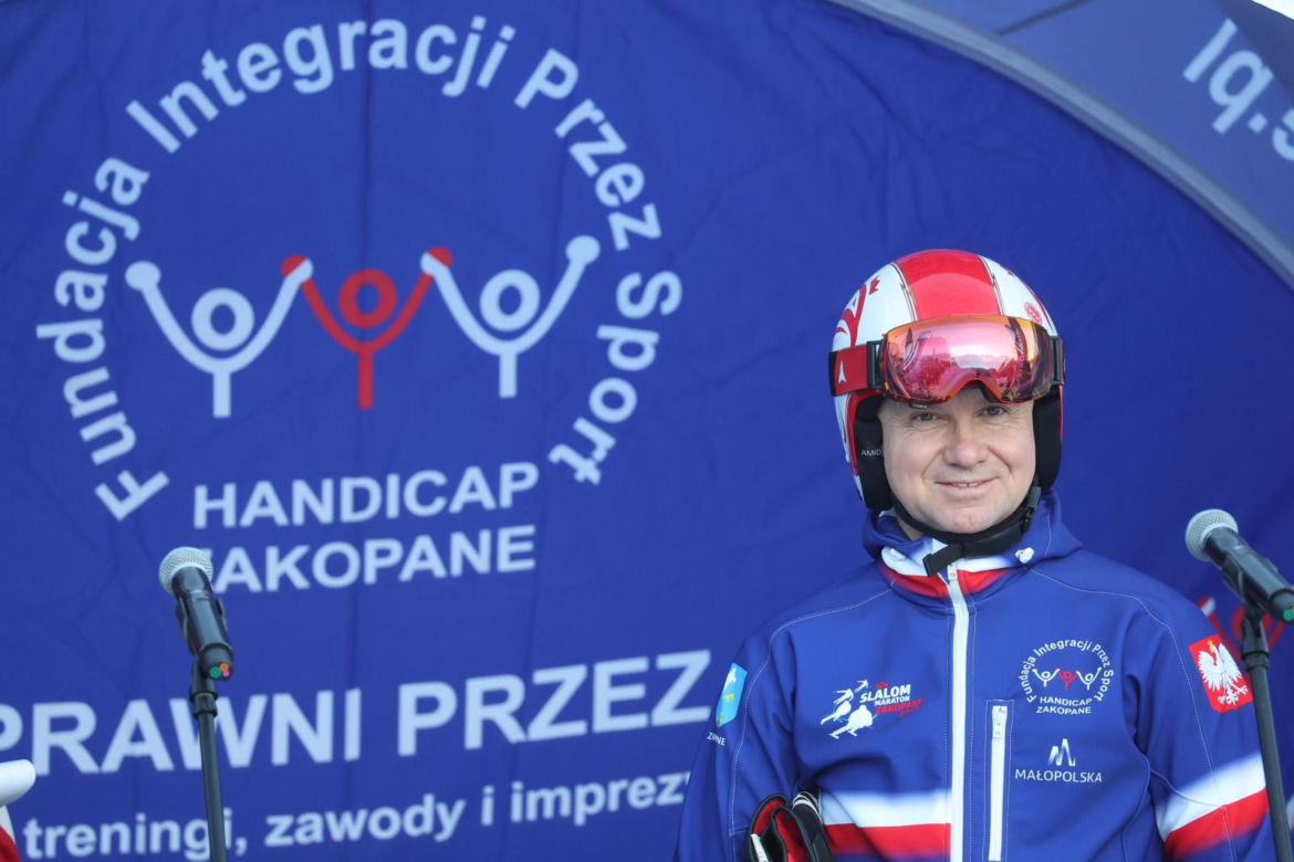 Andrzej Duda na zawodach charytatywnych 