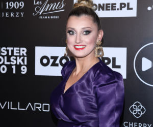 Justyna Żyła na gali Mister Polski