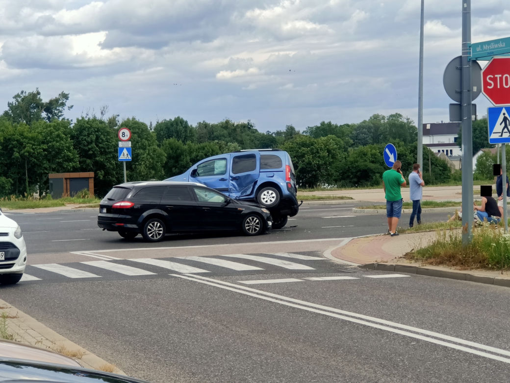 Wypadek ul. Kuronia w Białymstoku