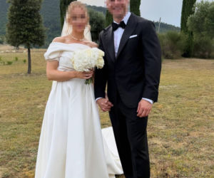 Borys Szyc i Justyna Szyc-Nagłowska na weselu we Włoszech