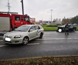 Wypadek na placu Poznańskim w Bydgoszczy