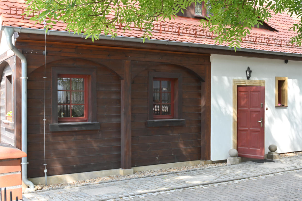 Bogatynia nowy dom przysłupowy jedyny w mieście