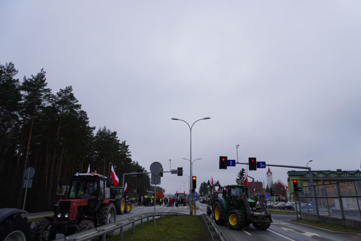 Protest rolników wokół Białegostoku - 20 marca 2024