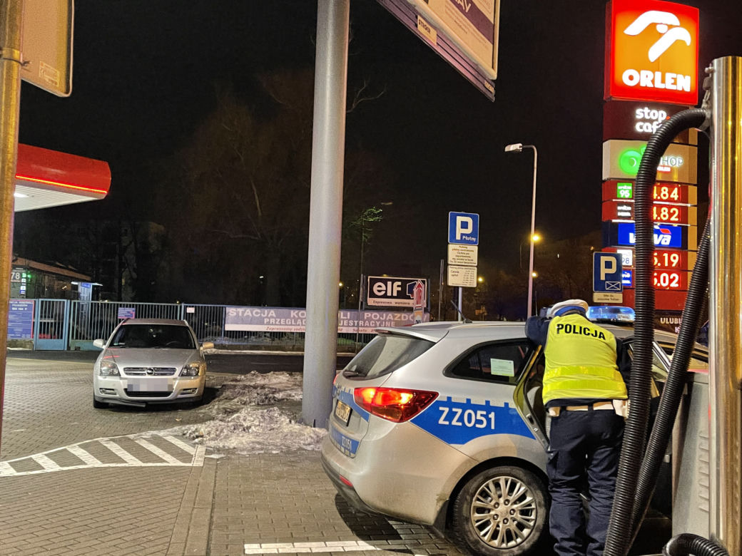Pijany po rozwodzie podjechał po benzynę