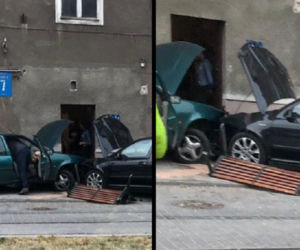 Gdańsk: Wjechał samochodem w kamienicę! [ZDJĘCIA]