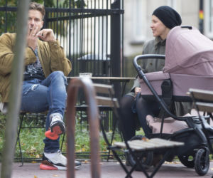 Piotr Stramowski i Katarzyna Warnke pierwszy spacer z dzieckiem