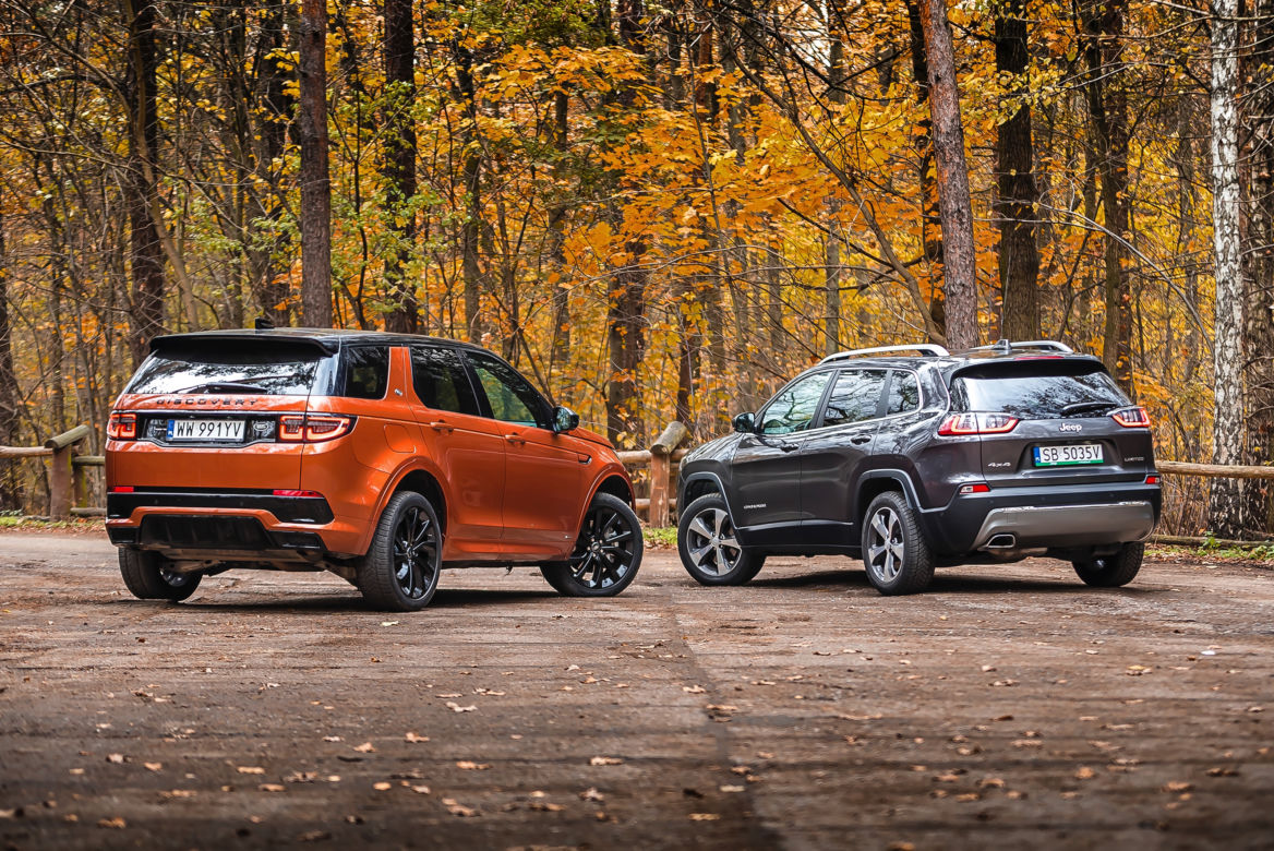 Land Rover Discovery Sport 2.0P 200 KM AT9 AWD R-Dynamic HSE vs. Jeep Cherokee 2.2 MultiJet 195 KM AT9 AWD Limited