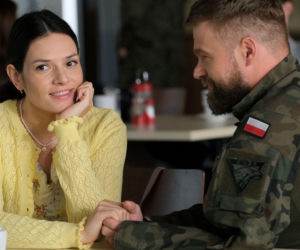 M jak miłość odc. 1916. Michał Winiar (Tomasz Rożniatowski), Ewelina (Anna Jarosik)