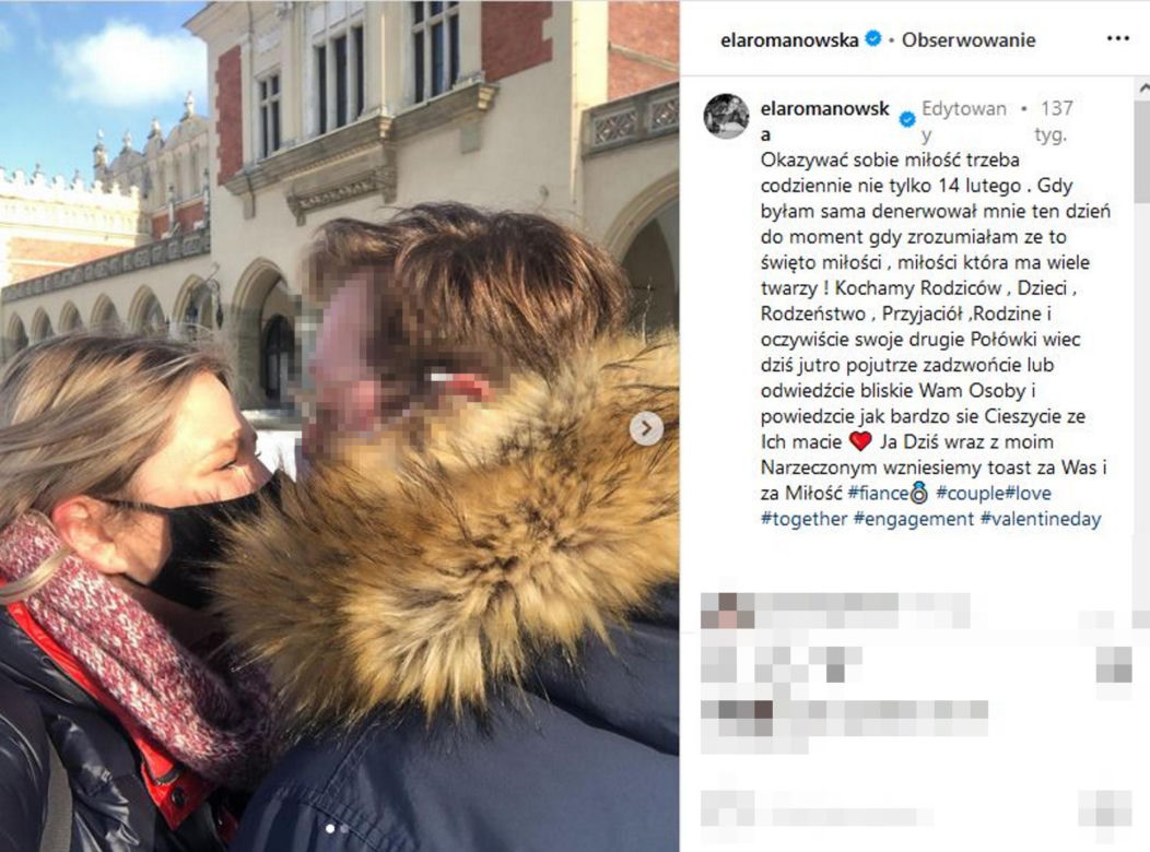 Elżbieta Romanowska  - jest pierścionek ślubu nie ma