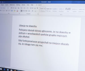 Libacja na skwerku