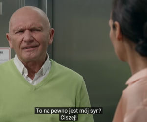 Pierwsza miłość, odcinek 3385. Izabela (Olga Bończyk), Edward (Marek Siudym)