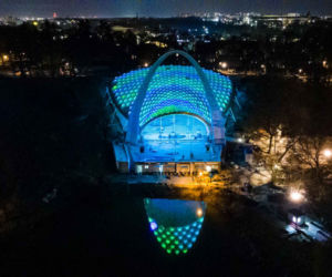 Spektakularna iluminacja Teatru Letniego w Szczecinie