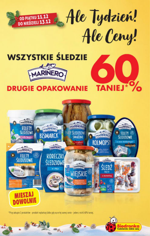 Promocje w Biedronce. Wielkie rabaty. Mąka za 1 zł, pstrąg za 2 zł, majonez za darmo!