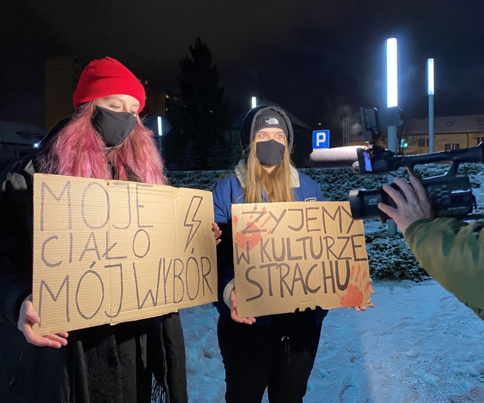 Strajk kobiet w Olsztynie (28.01.2021)