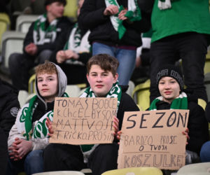 Lechia Gdańsk - Jagiellonia Białystok: Zdjęcia kibiców i zawodników z meczu 24. kolejki PKO BP Ekstraklasy