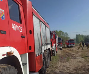 Ogromny pożar pod Grójcem! Spłonęło 80 hektarów lasu