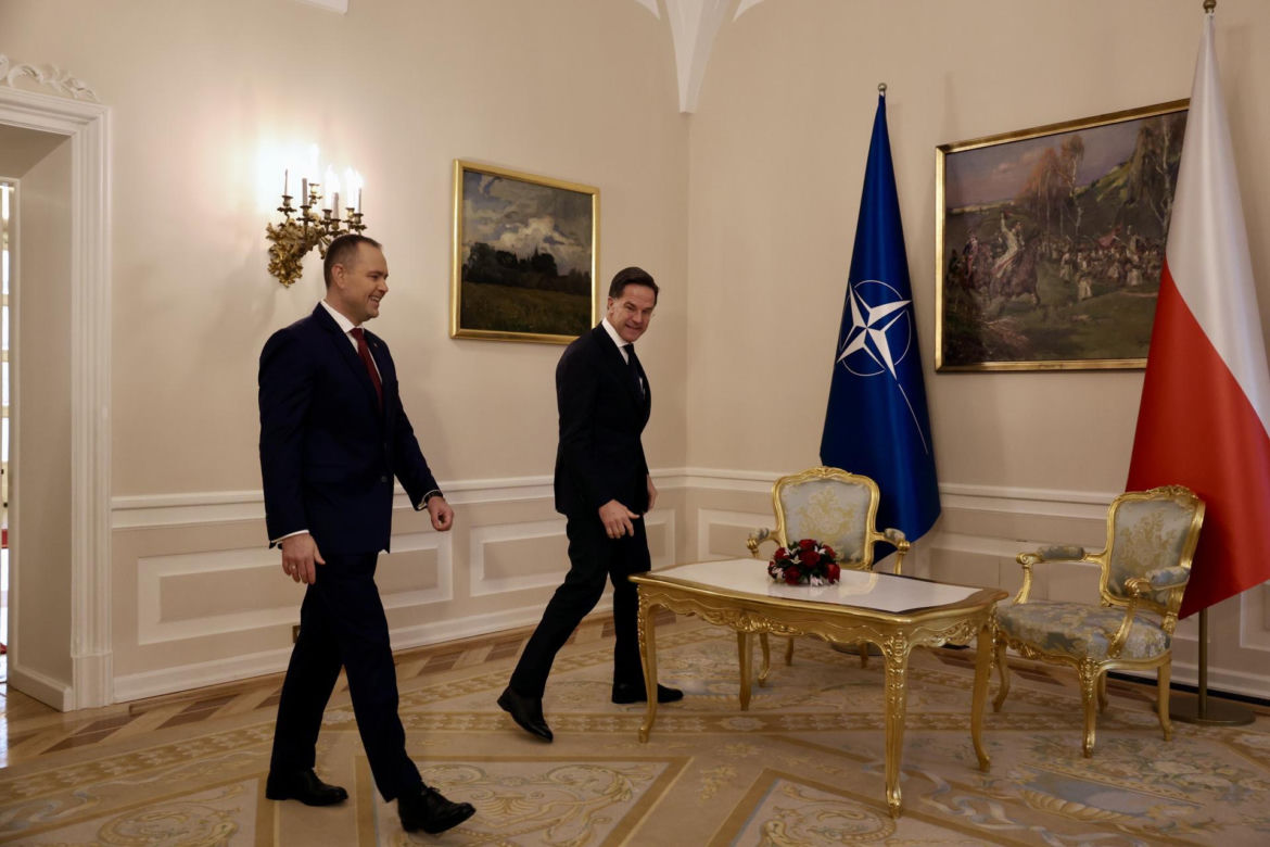 Rutte na spotkaniu z Nawrockim