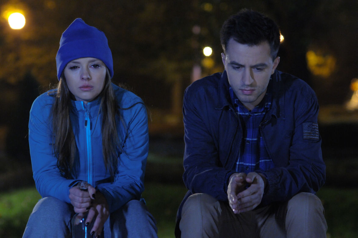 Pierwsza miłość. Luiza (Klaudia Halejcio), Mikser (Błażej Michalski)