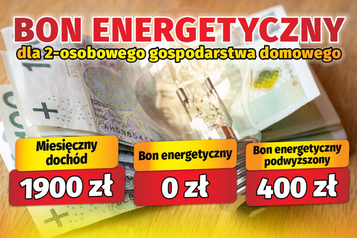 Bon energetyczny dla 2-osobowego gospodarstwa domowego